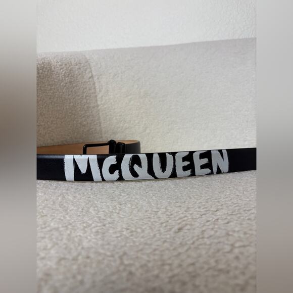 Alexander McQueen Logo Belt M - Picture 4 of 5
